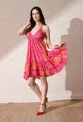 Abstract Fall dress